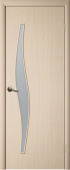 Дверь межкомнатная ламинированная ПО Волна (Беленый дуб)
